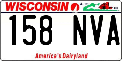 WI license plate 158NVA