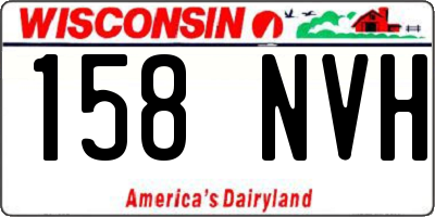WI license plate 158NVH