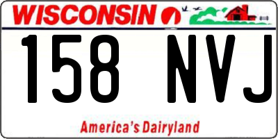 WI license plate 158NVJ