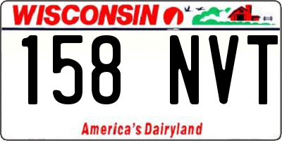 WI license plate 158NVT