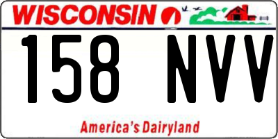 WI license plate 158NVV