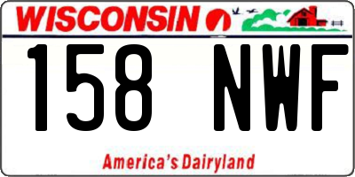 WI license plate 158NWF