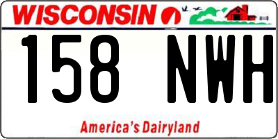 WI license plate 158NWH
