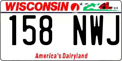 WI license plate 158NWJ