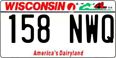 WI license plate 158NWQ