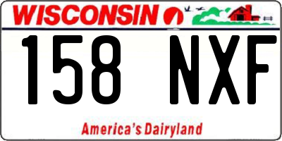 WI license plate 158NXF