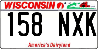 WI license plate 158NXK