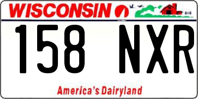 WI license plate 158NXR
