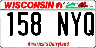 WI license plate 158NYQ