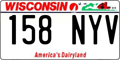 WI license plate 158NYV