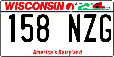 WI license plate 158NZG
