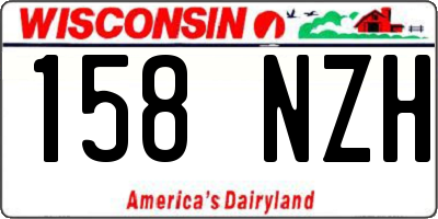 WI license plate 158NZH