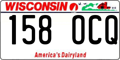 WI license plate 158OCQ