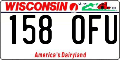 WI license plate 158OFU