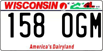 WI license plate 158OGM