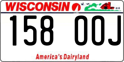 WI license plate 158OOJ