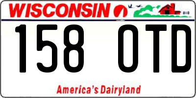 WI license plate 158OTD