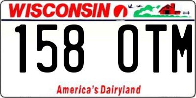 WI license plate 158OTM