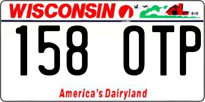 WI license plate 158OTP