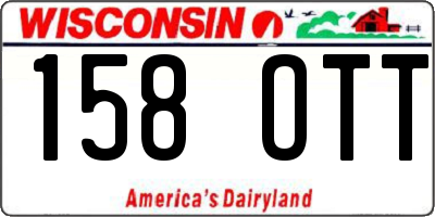 WI license plate 158OTT