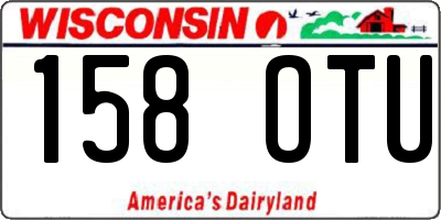 WI license plate 158OTU
