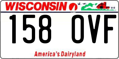 WI license plate 158OVF