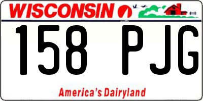 WI license plate 158PJG