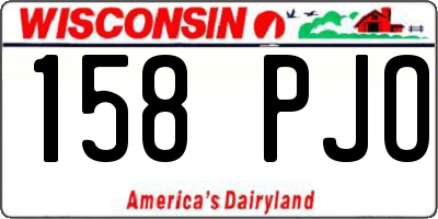 WI license plate 158PJO