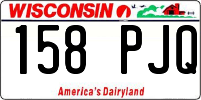 WI license plate 158PJQ