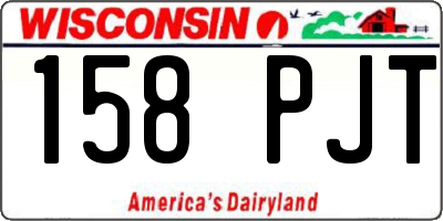 WI license plate 158PJT