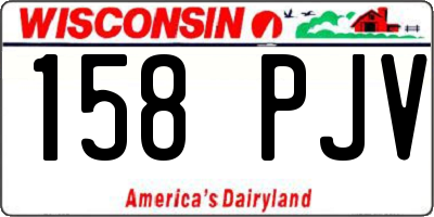 WI license plate 158PJV