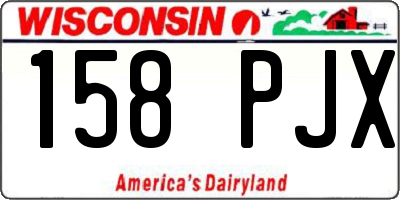 WI license plate 158PJX