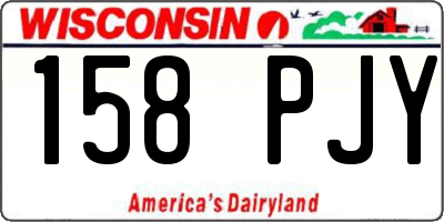 WI license plate 158PJY