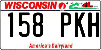 WI license plate 158PKH