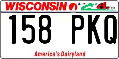 WI license plate 158PKQ