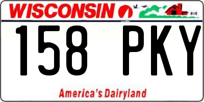 WI license plate 158PKY