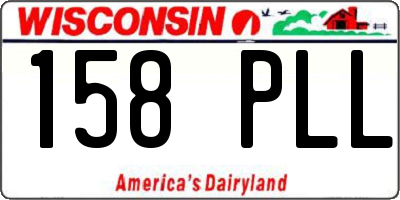 WI license plate 158PLL