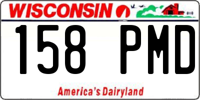 WI license plate 158PMD