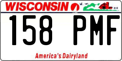 WI license plate 158PMF