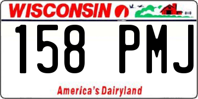 WI license plate 158PMJ