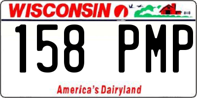 WI license plate 158PMP