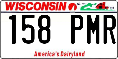 WI license plate 158PMR