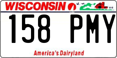 WI license plate 158PMY
