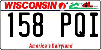 WI license plate 158PQI