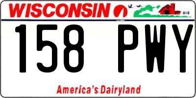 WI license plate 158PWY