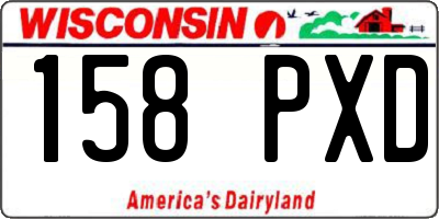 WI license plate 158PXD