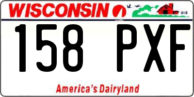 WI license plate 158PXF