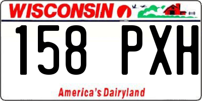 WI license plate 158PXH