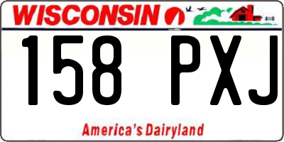 WI license plate 158PXJ