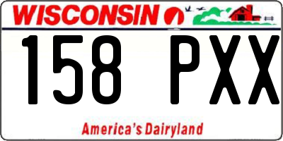 WI license plate 158PXX